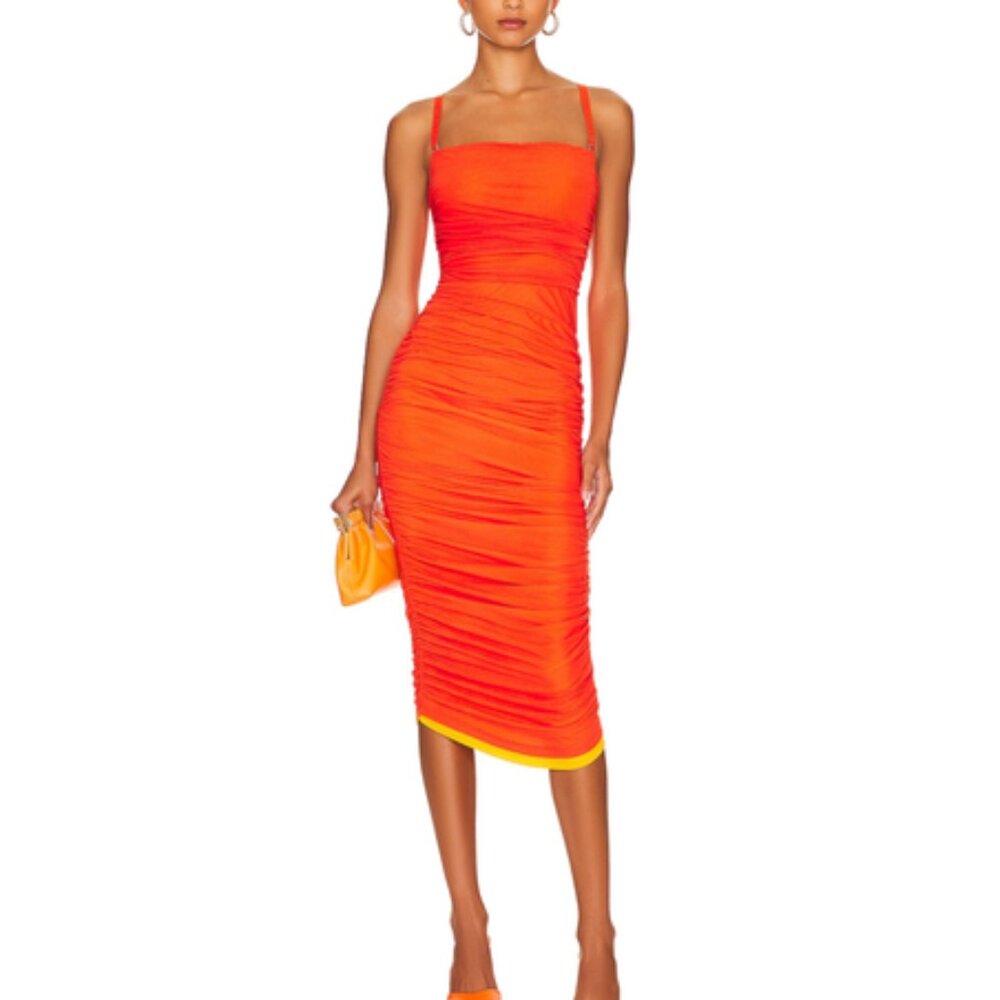 Simon Miller Jota Dress in Poppy Orange Sleeveless XS NWT
